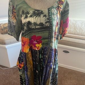 Vintage Jams World Tropical Print Dress